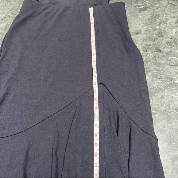 Maeve Dress Navy Blue Open Back Knit Maxi Dress Size Medium Anthropologie NWT - Picture 3 of 12